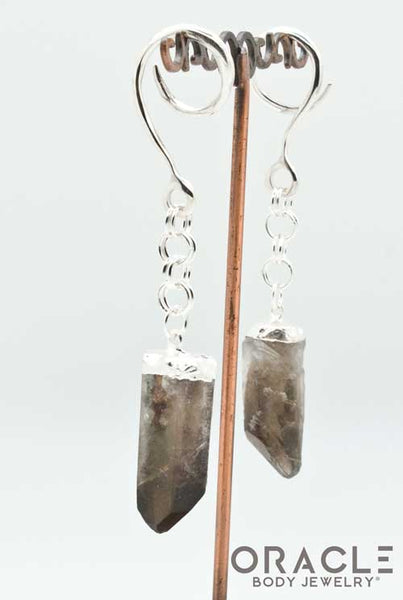 Sterling Silver Crossover With Smoky Quartz