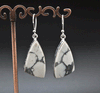 Sterling Silver Howlite Earrings