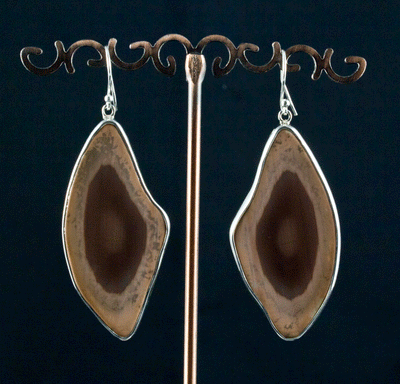 Sterling Silver Imperial Jasper Earrings