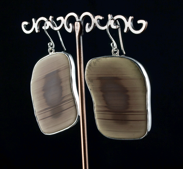 Sterling Silver Imperial Jasper Earrings