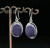 Sterling Silver Charoite Earrings