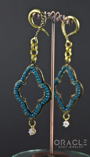Crossover With Stamped Ornate Metal and CZ