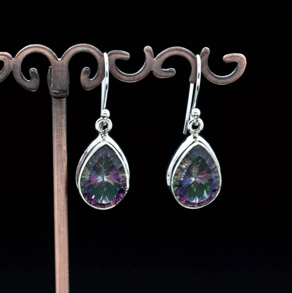 Sterling Silver Mystic Topaz Earrings