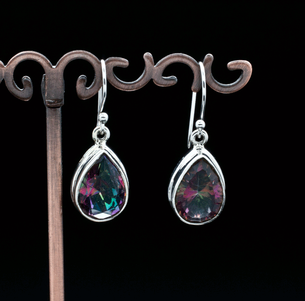 Sterling Silver Mystic Topaz Earrings