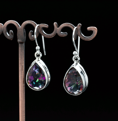 Sterling Silver Mystic Topaz Earrings