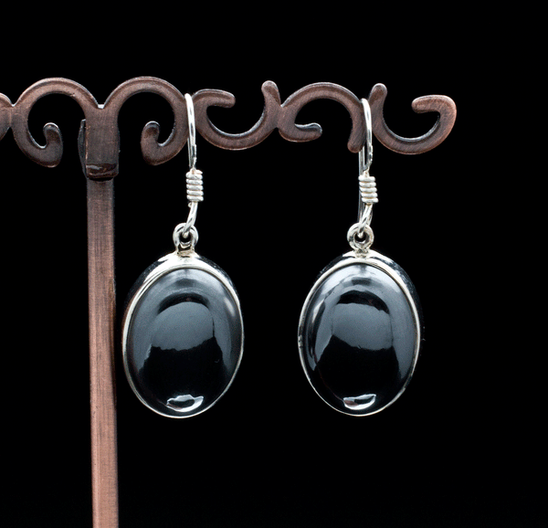 Sterling Silver Hematite Earrings