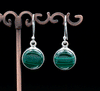 Sterling Silver Malachite Earrings