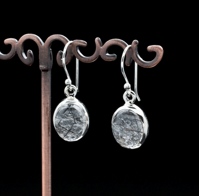 Sterling Silver Tourmalated Quartz Earrings