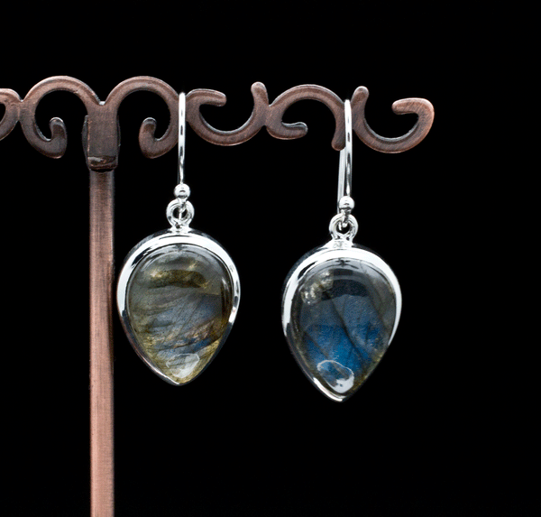 Sterling Silver Labradorite Earrings