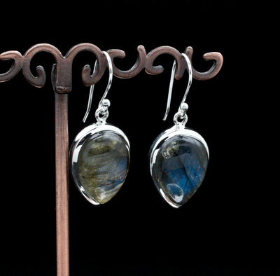 Sterling Silver Labradorite Earrings