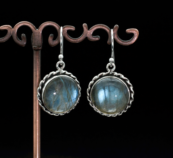 Sterling Silver Labradorite Earrings