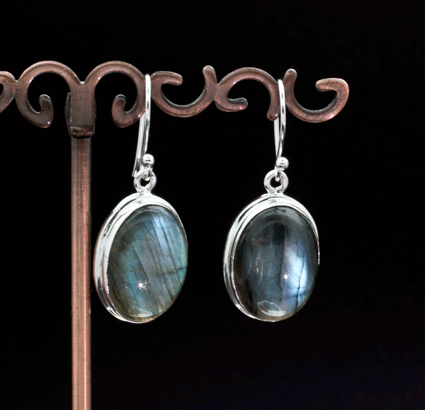 Sterling Silver Labradorite Earrings