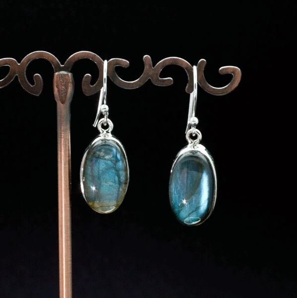 Sterling Silver Labradorite Earrings