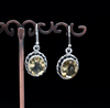 Sterling Silver Faceted Citrine Earrings