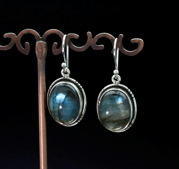 Sterling Silver Labradorite Earrings