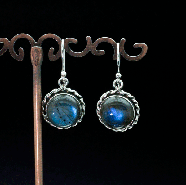 Sterling Silver Labradorite Earrings