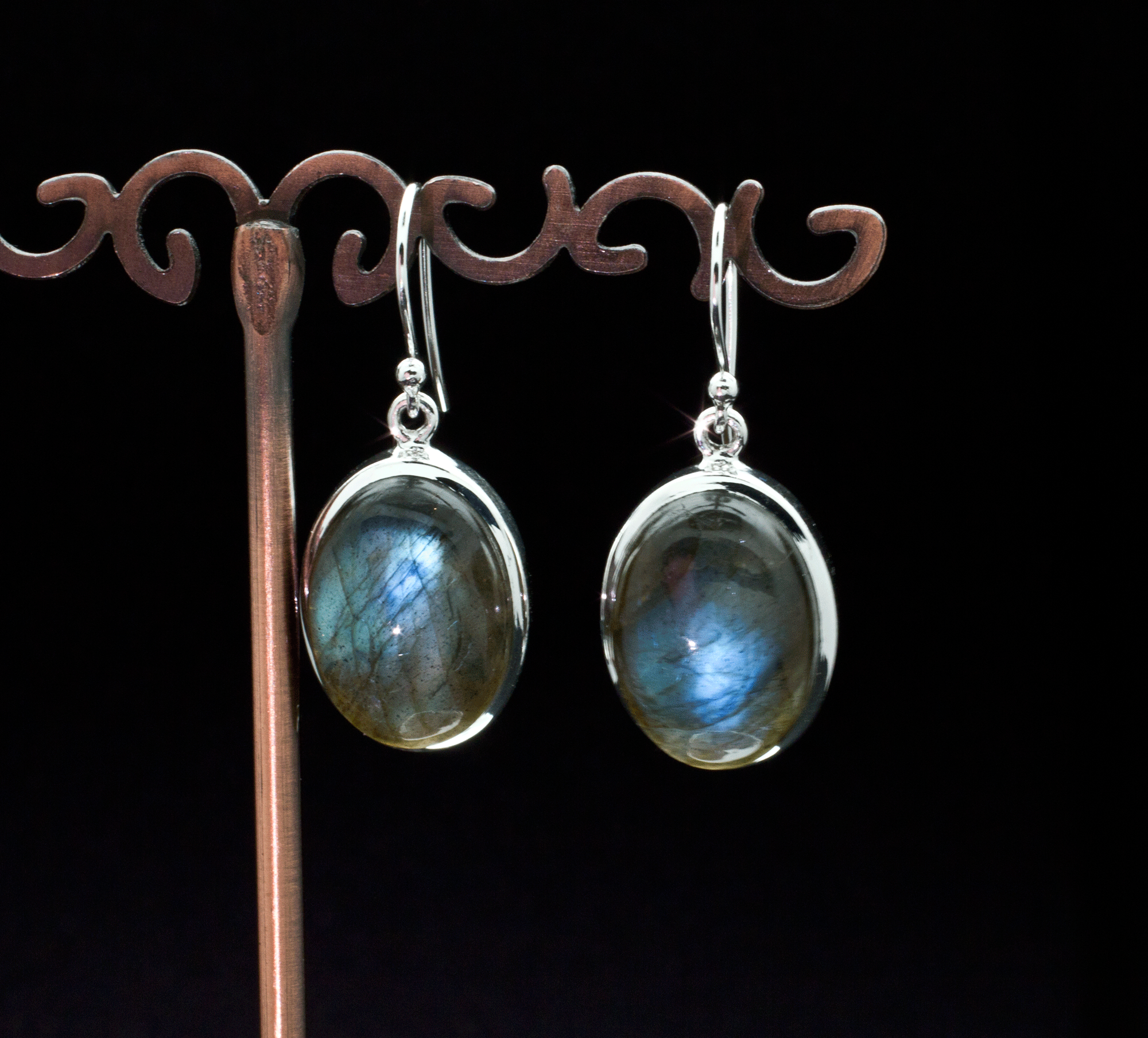 Sterling Silver Labradorite Earrings