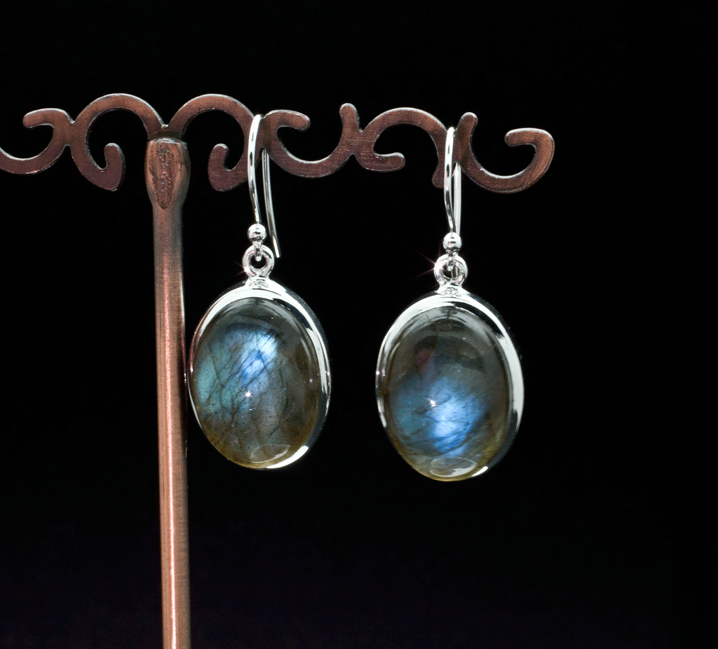 Sterling Silver Labradorite Earrings