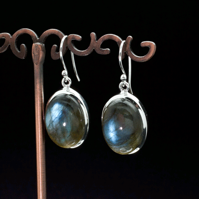 Sterling Silver Labradorite Earrings