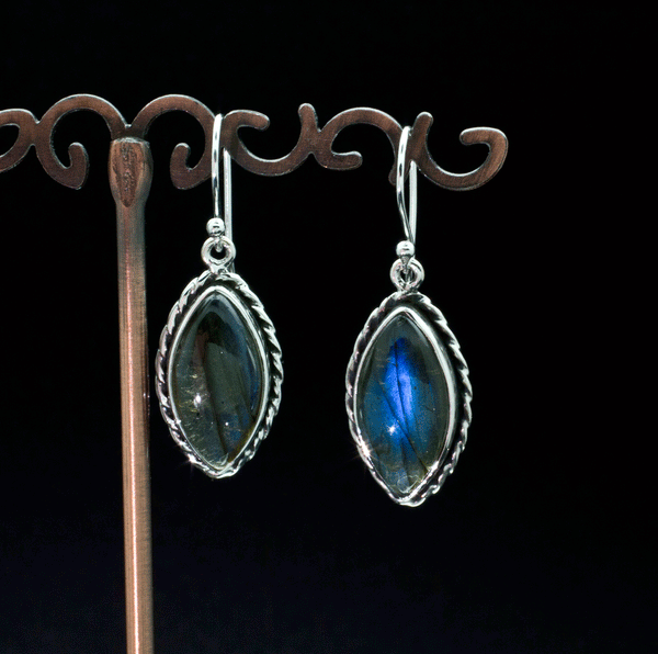 Sterling Silver Labradorite Earrings