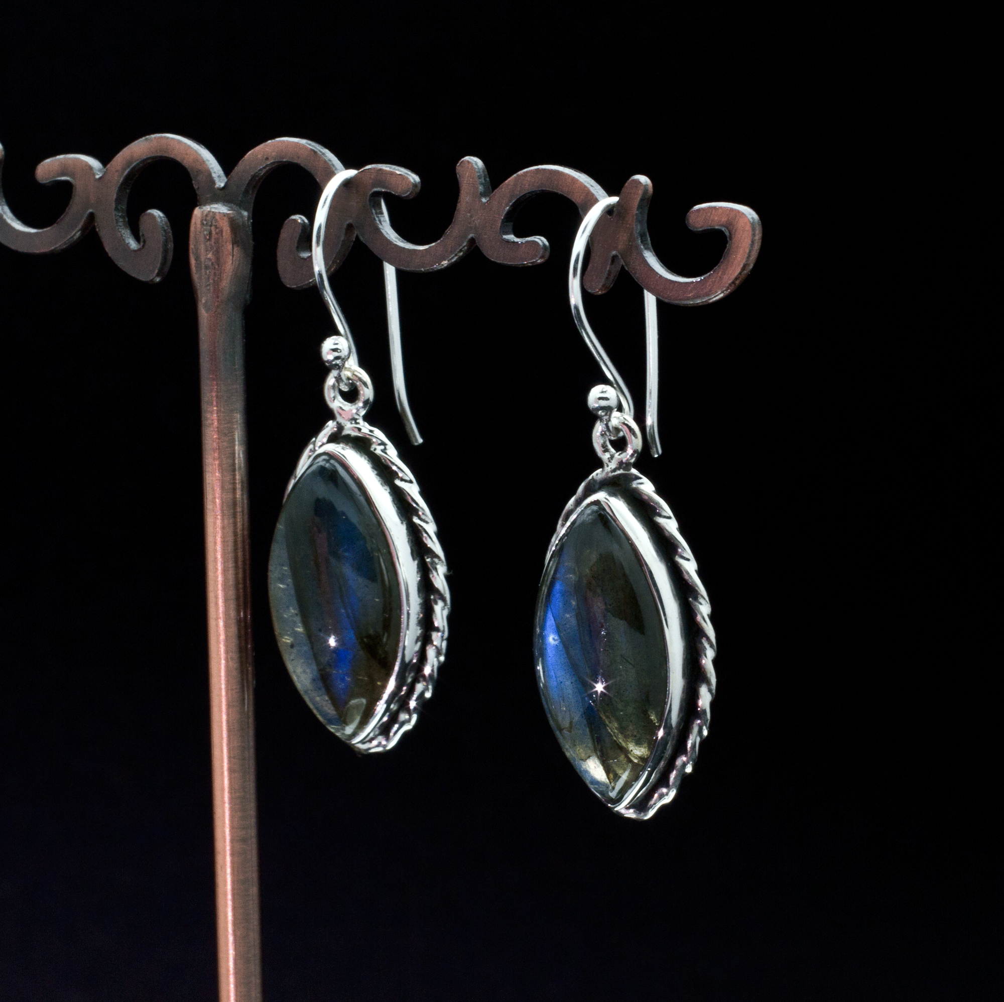 Sterling Silver Labradorite Earrings