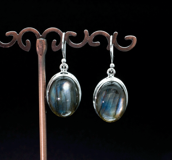 Sterling Silver Labradorite Earrings