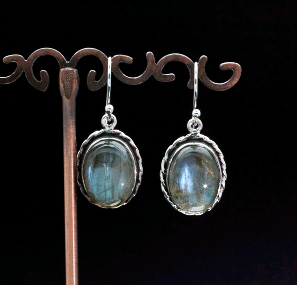 Sterling Silver Labradorite Earrings