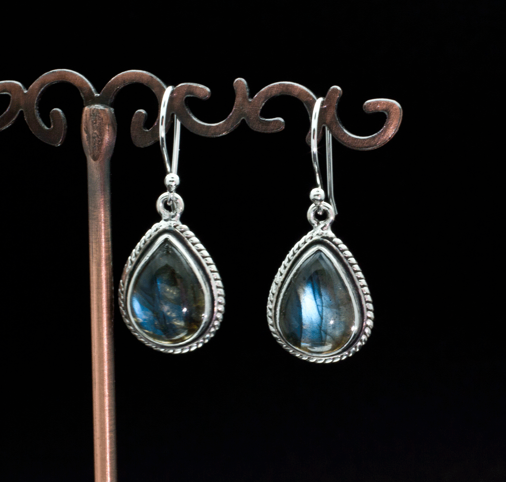 Sterling Silver Labradorite Earrings