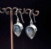 Sterling Silver Faceted Labradorite Earrings