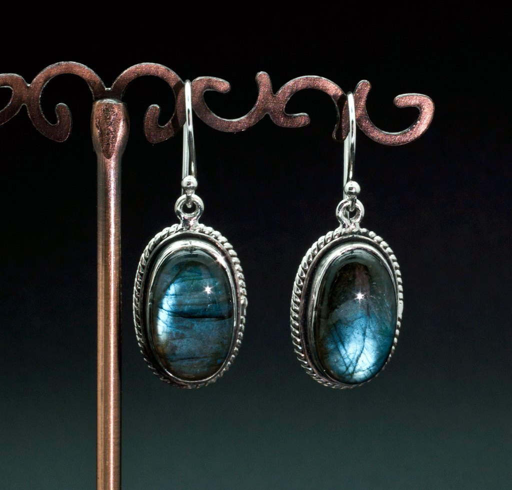 Sterling Silver Labradorite Earrings