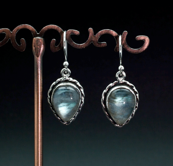 Sterling Silver Labradorite Earrings