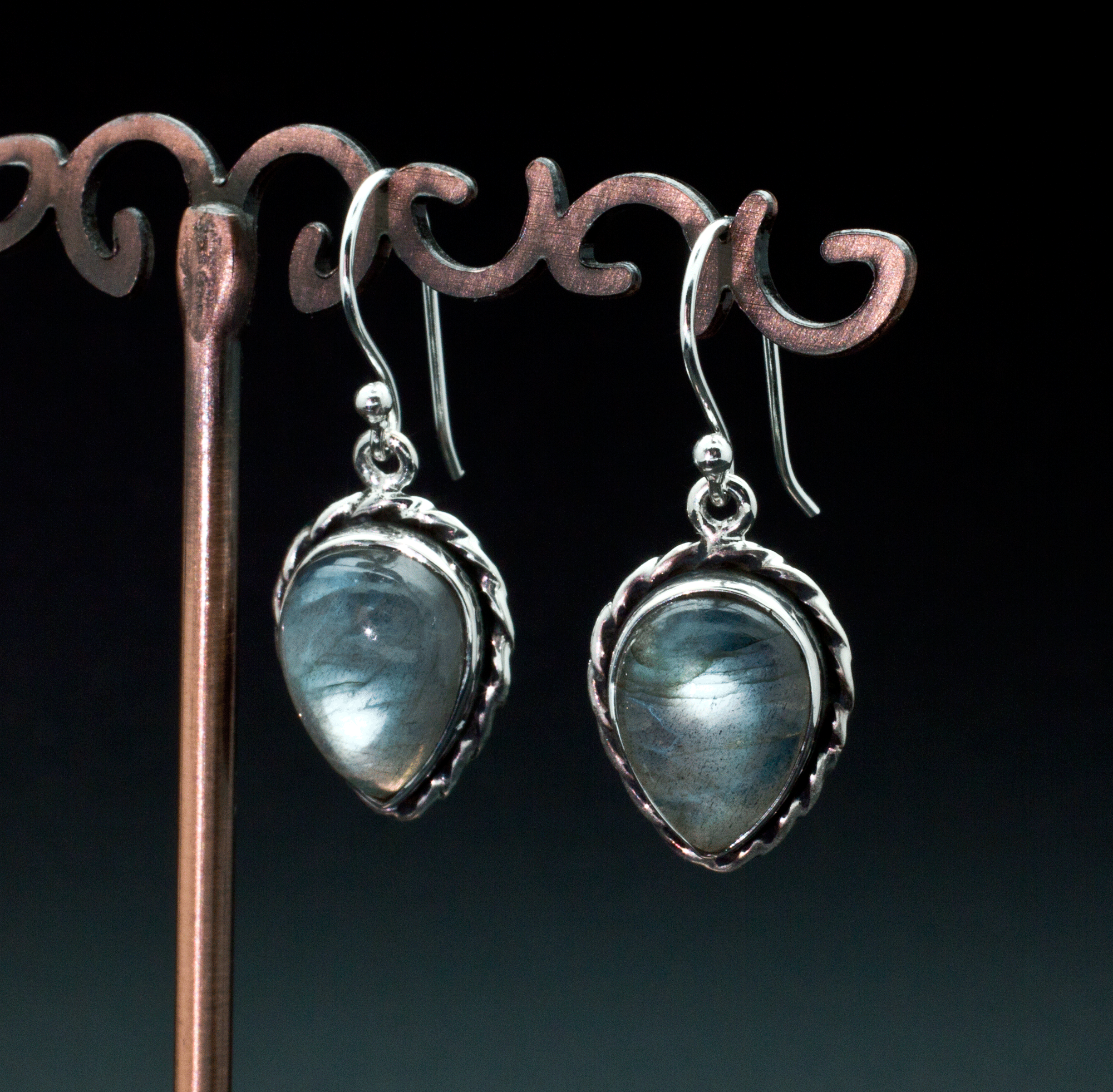 Sterling Silver Labradorite Earrings