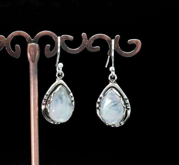 Sterling Silver Moonstone Earrings