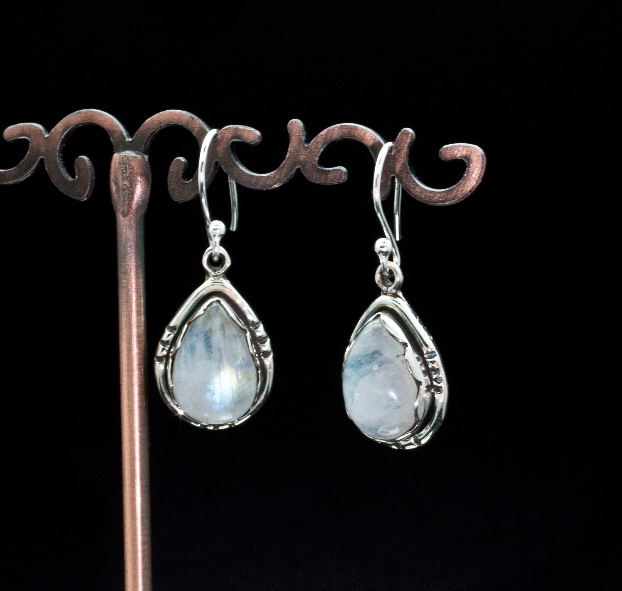 Sterling Silver Moonstone Earrings