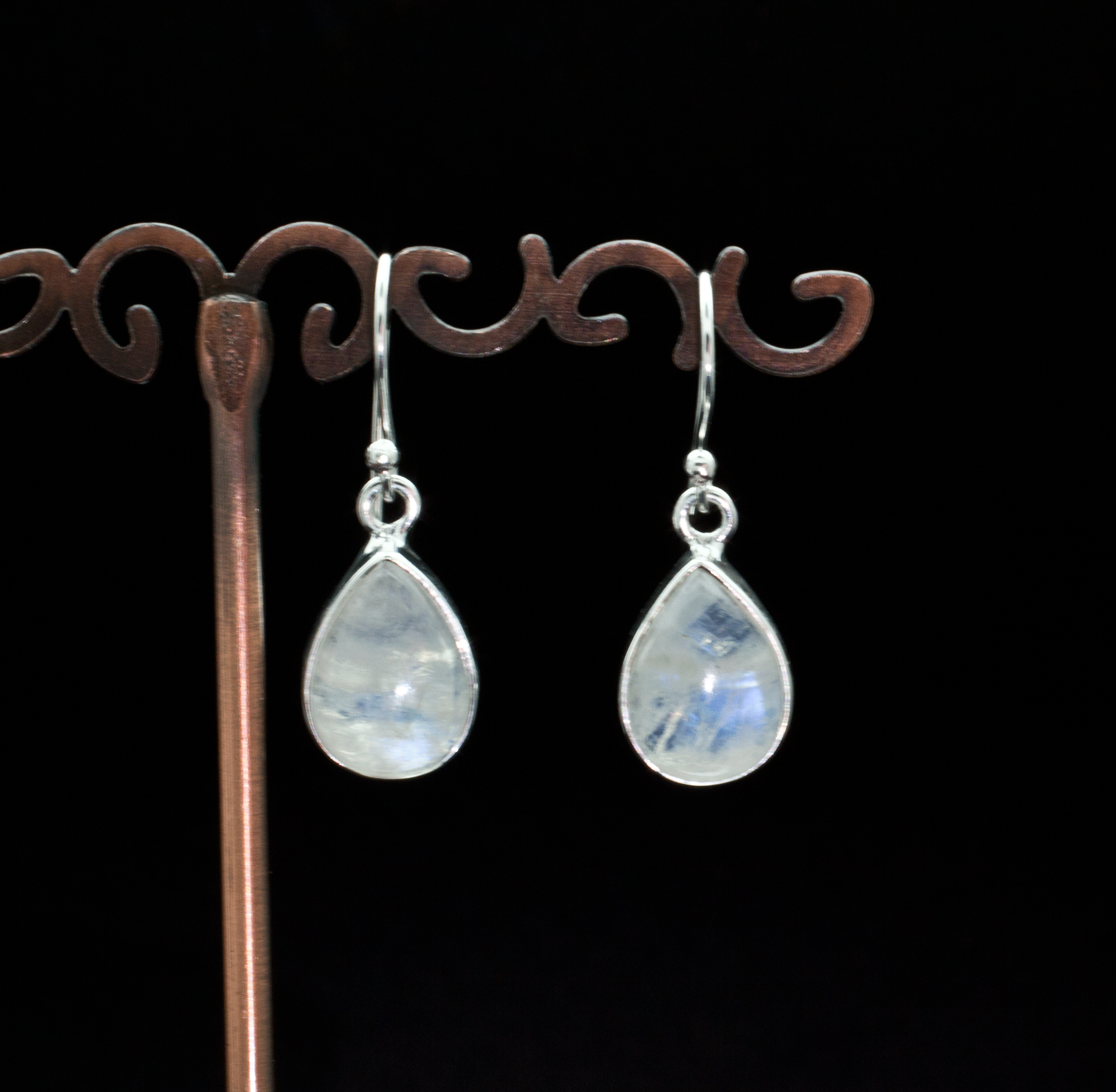 Sterling Silver Moonstone Earrings
