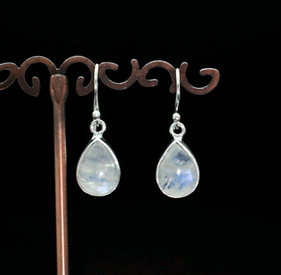 Sterling Silver Moonstone Earrings