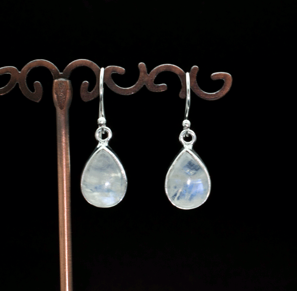 Sterling Silver Moonstone Earrings