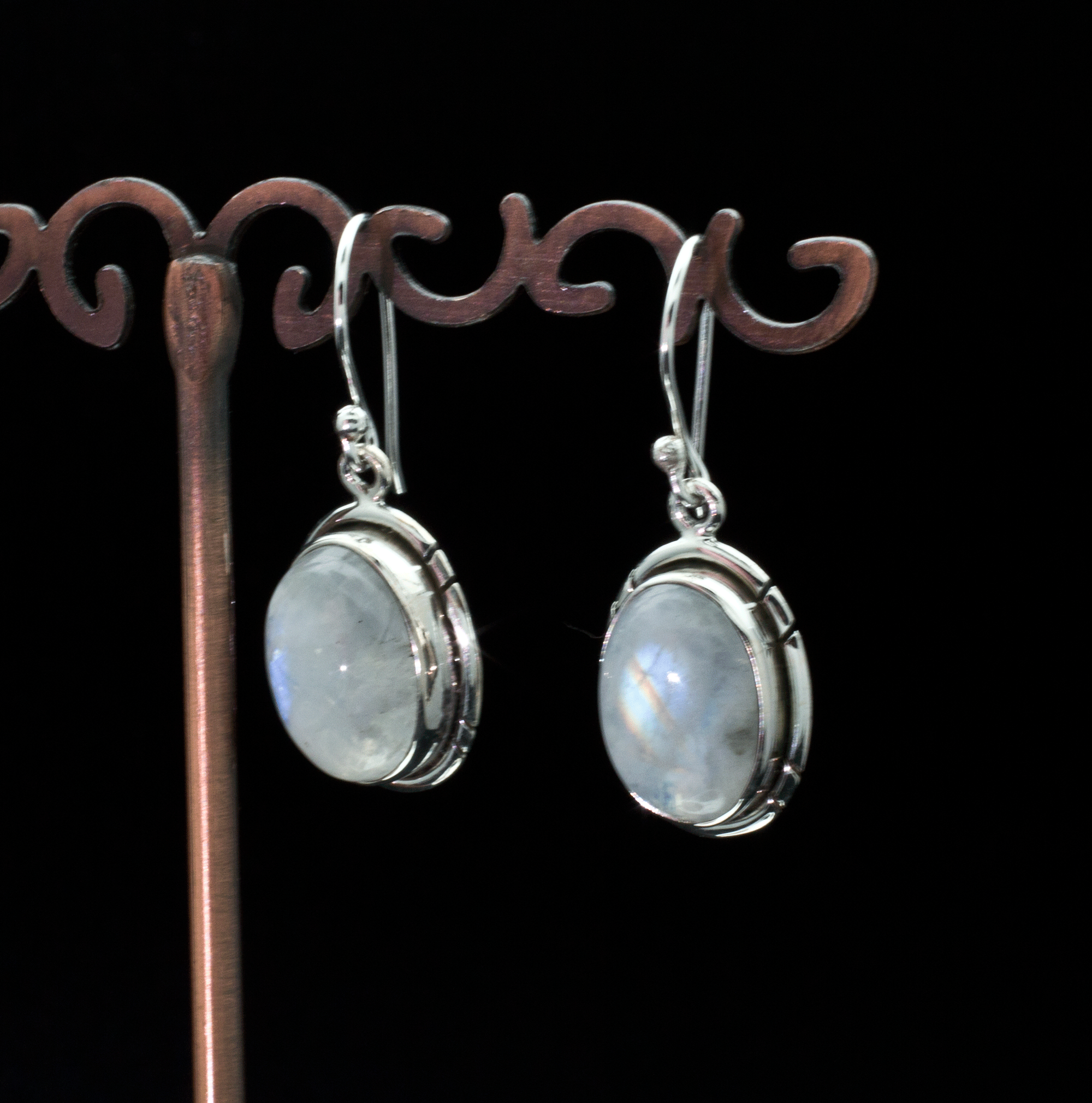 Sterling Silver Moonstone Earrings