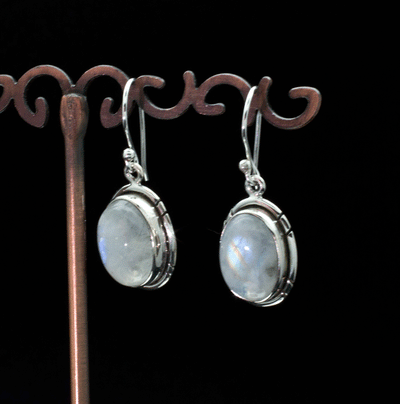Sterling Silver Moonstone Earrings