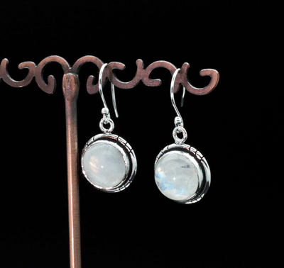 Sterling Silver Moonstone Earrings