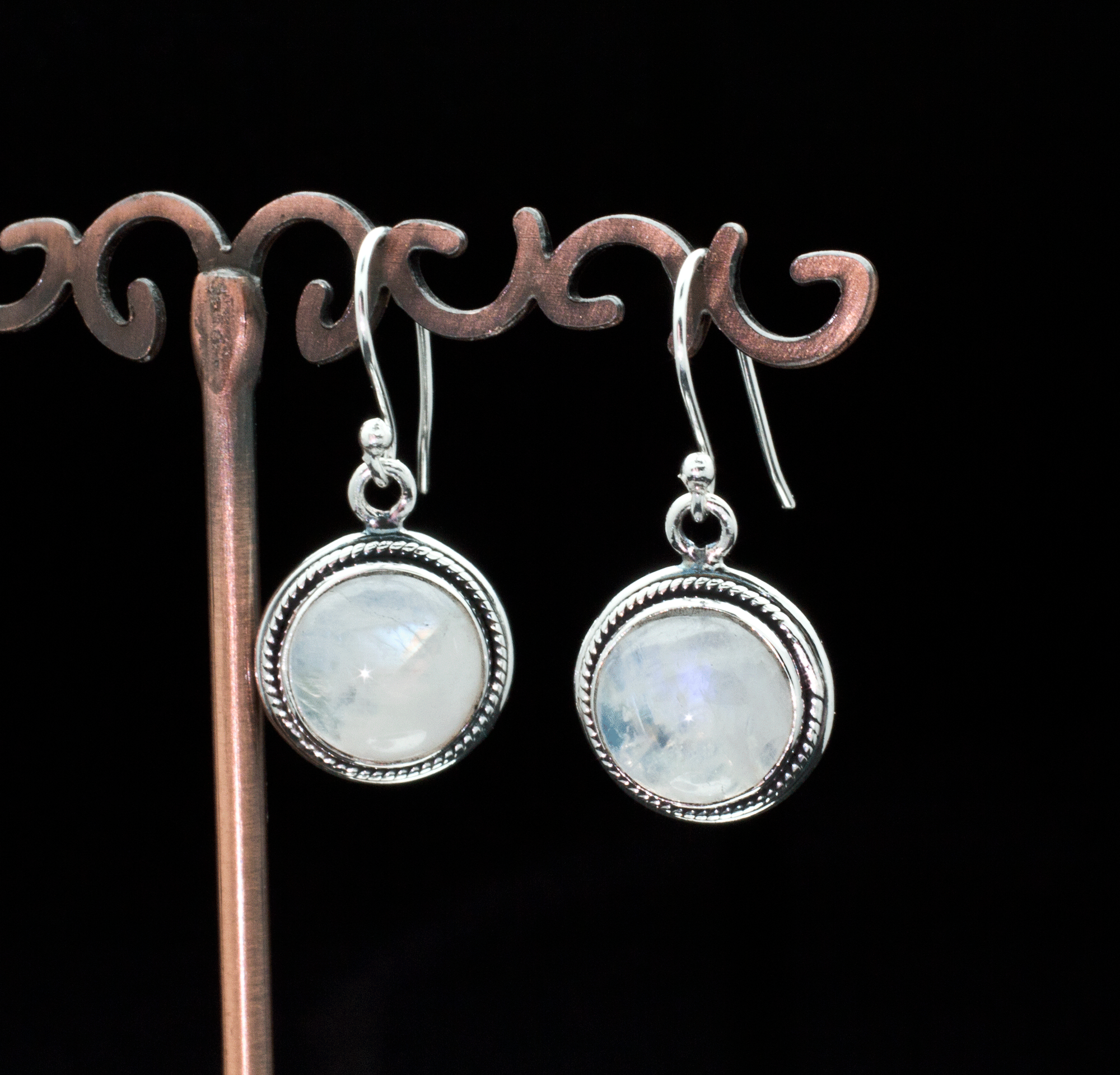 Sterling Silver Moonstone Earrings