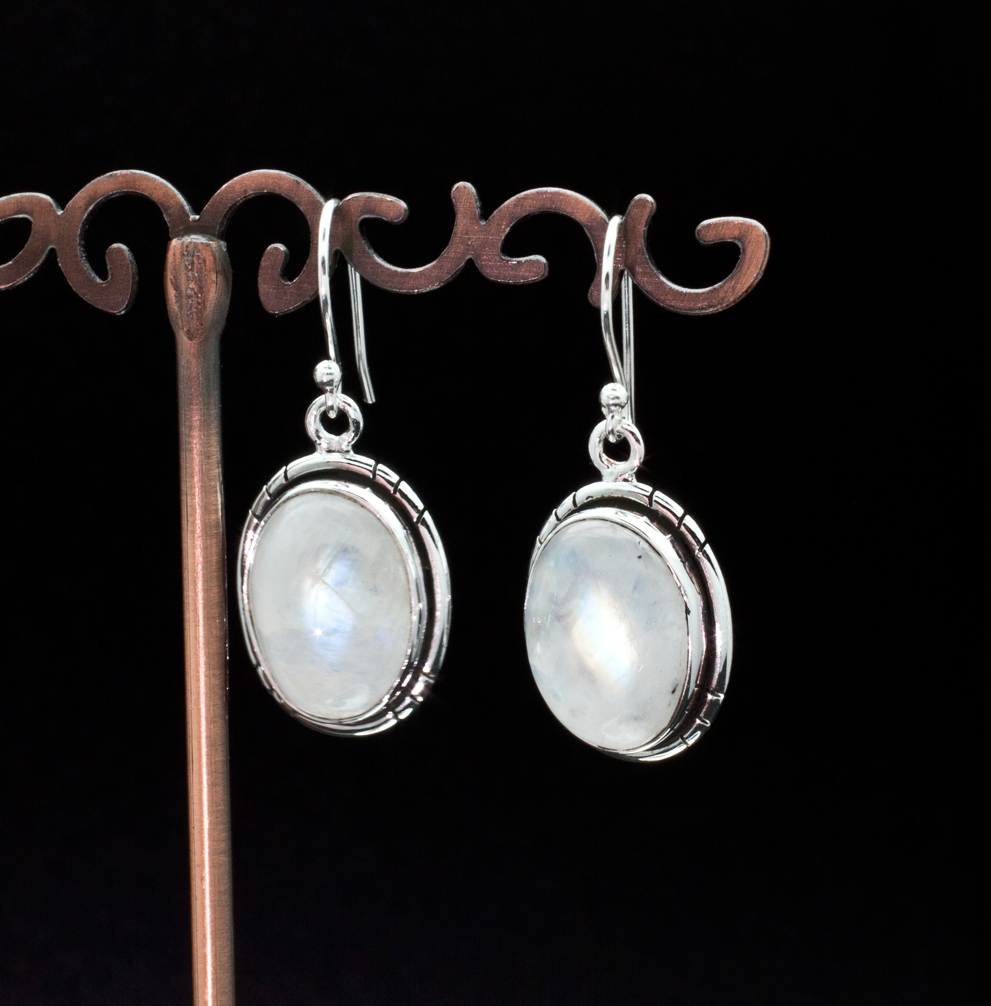 Sterling Silver Moonstone Earrings