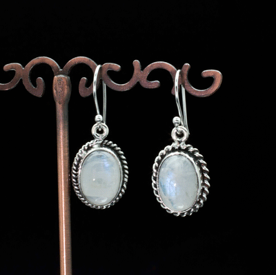 Sterling Silver Moonstone Earrings