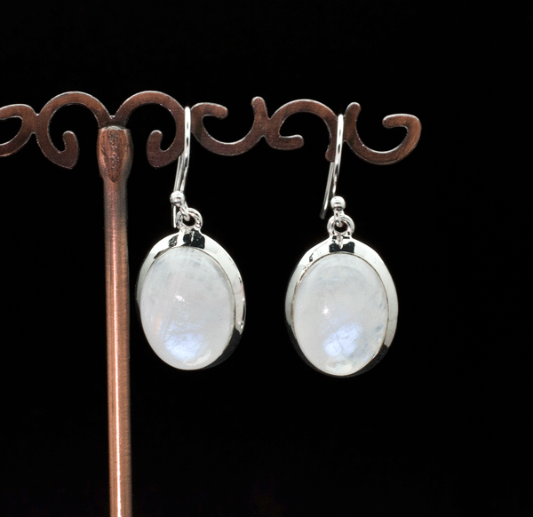 Sterling Silver Moonstone Earrings