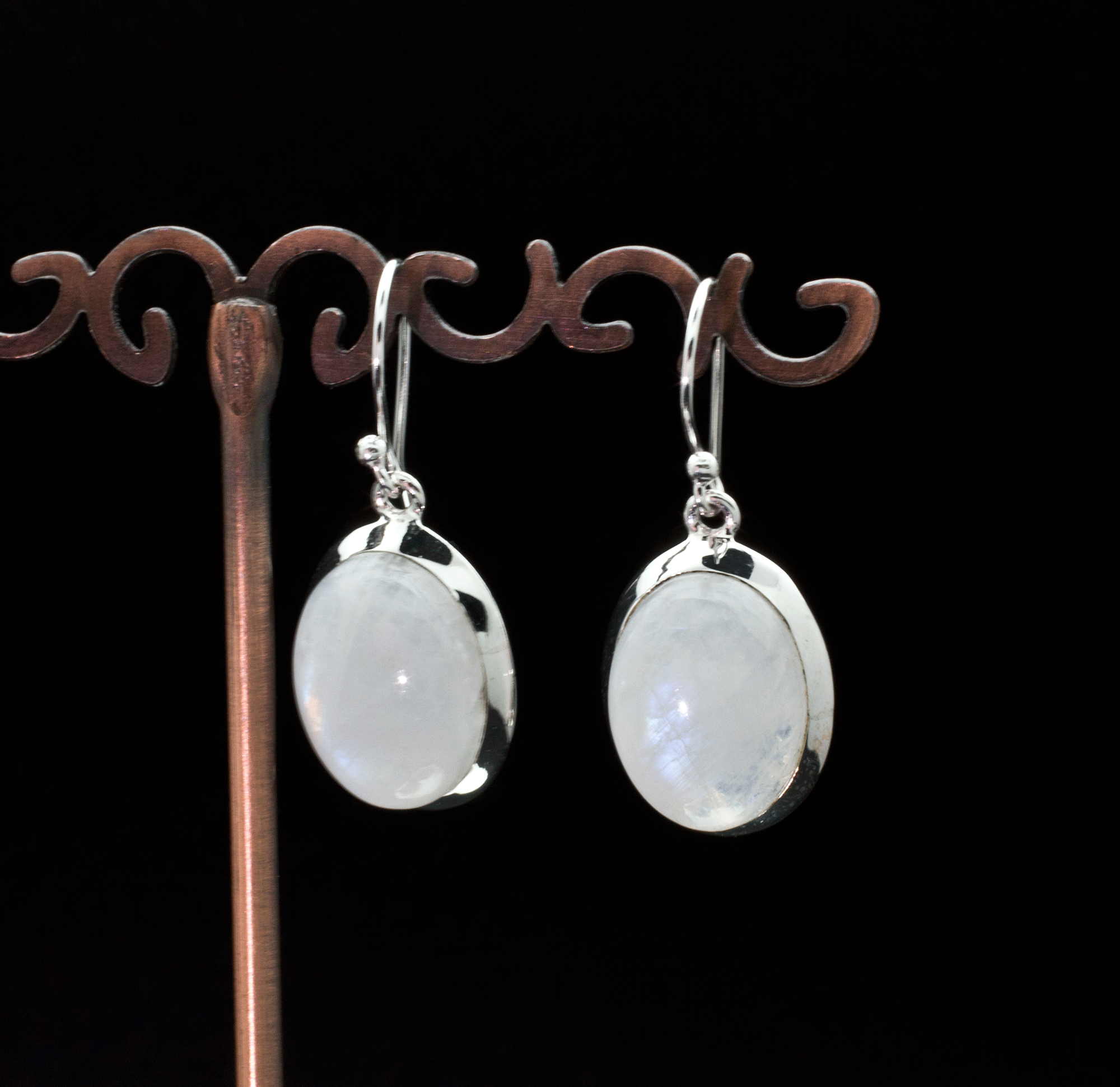 Sterling Silver Moonstone Earrings