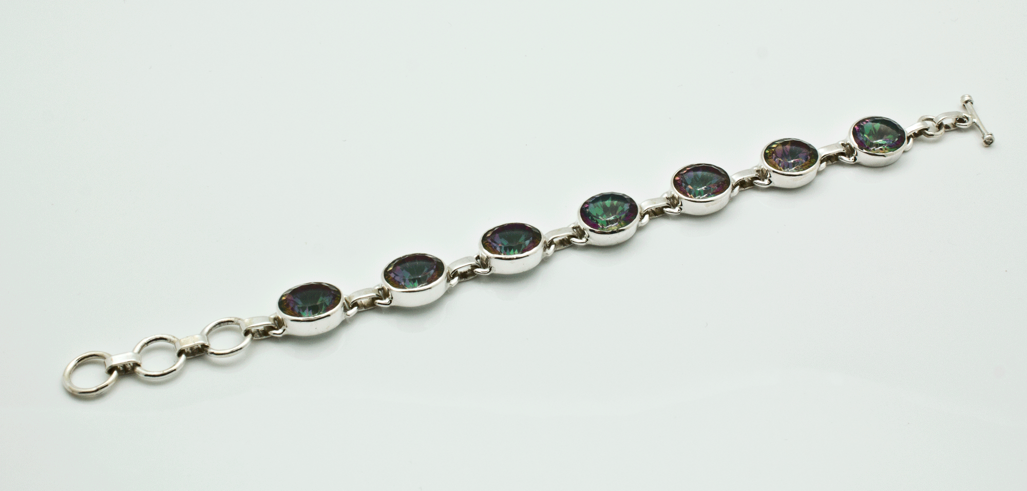 Sterling Silver Mystic Topaz Bracelet
