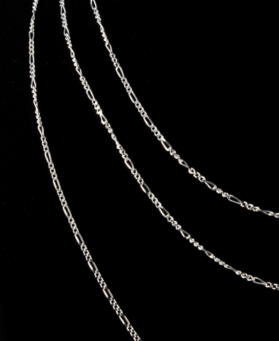 Sterling Silver Figaro Chains