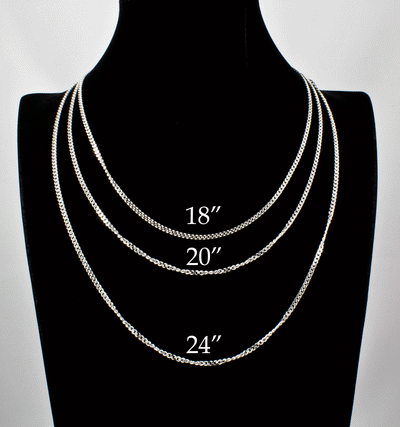 Sterling Silver Curb Chains 2.5mm