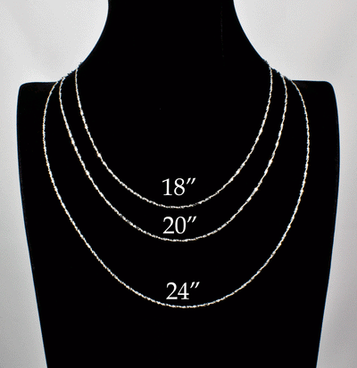 Sterling Silver Twisted Serpentine Chain
