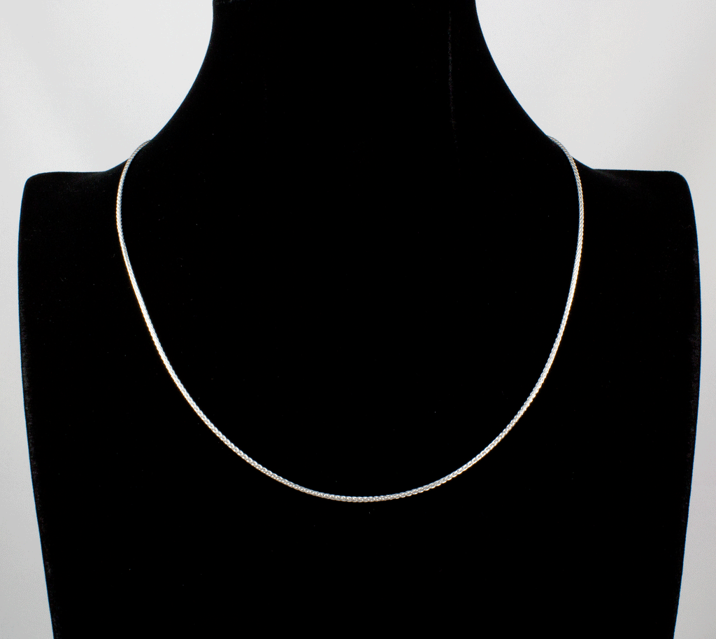 Sterling Silver Adjustable Wheat Chain